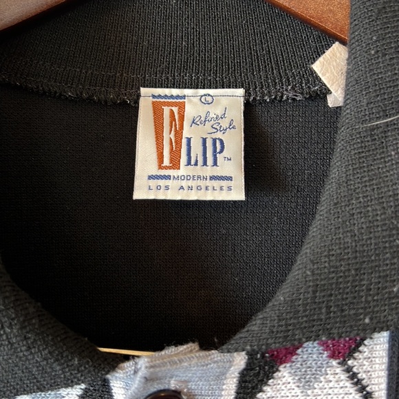 Flip large black button up shirt - Picture 2 of 2